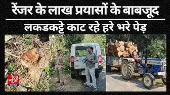 Video thumbnail for Hardoi News: रेंजर के प्रयासों के बाबजूद लकडकट्टे काट डालते हैं हरे भरे पेड़