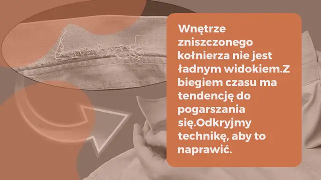 Video thumbnail for Wnętrze zużytego kołnierza, jak go naprawić w 5 minut: sztuczka krawców