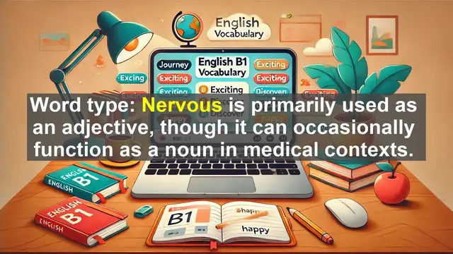 Video thumbnail for 2500 Must Know CEFR B1 Vocabulary - Understanding 'Nervous': From Latin Roots to Modern Usage