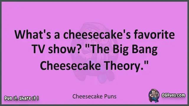 Video thumbnail for Cheesecake - Jokes, Puns, Wordplays, and Laughter