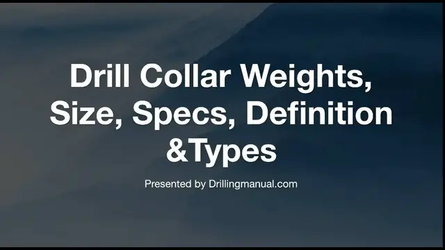 Video thumbnail for Drill Collar