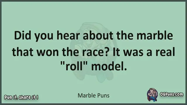 Video thumbnail for Marble - Jokes, Puns, Wordplays, and Laughter