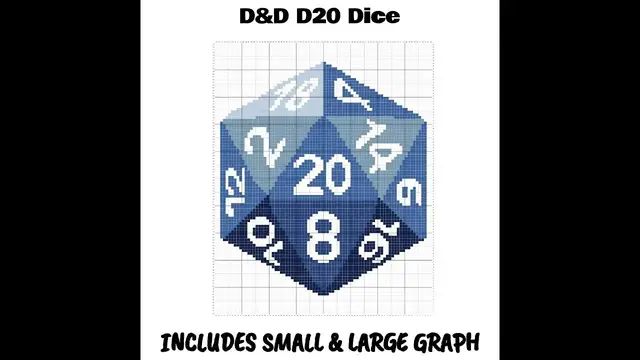 Video thumbnail for D&D D20 Dice C2C & Tapestry Crochet Pattern & Chart by Magic Yarn Pixels