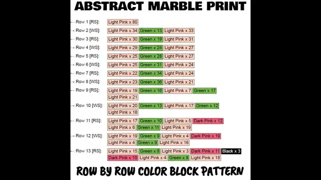 Video thumbnail for Abstract Marble Print C2C & Tapestry Crochet Pattern & Chart by Magic Yarn Pixels