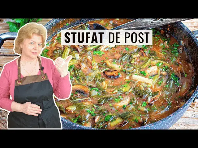 Video thumbnail for 🌱 Cum facem STUFAT de POST cu 🍄 ciuperci -  rețeta tradițională cu ceapă și usturoi verde