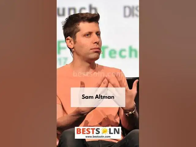 'Video thumbnail for Sam Altman's Story #short #samaltman #openai #chatgpt #microsoft #entrepreneur #story #genai #llm'