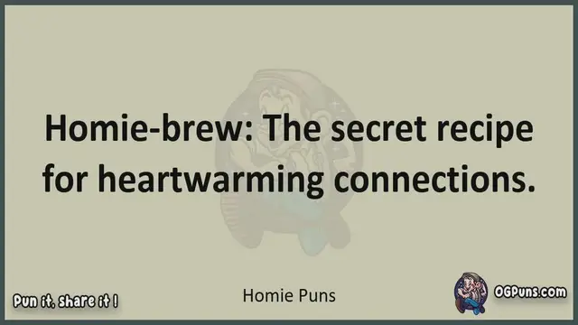 Video thumbnail for Homie - Jokes, Puns, Wordplays, and Laughter