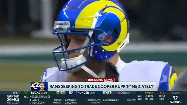 Video thumbnail for  Rams seeking to trade 'highly motivated' Cooper Kupp