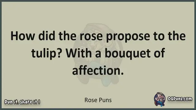 Video thumbnail for Rose - Jokes, Puns, Wordplays, and Laughter