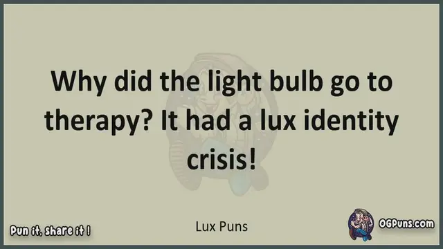 Video thumbnail for Lux - Jokes, Puns, Wordplays, and Laughter