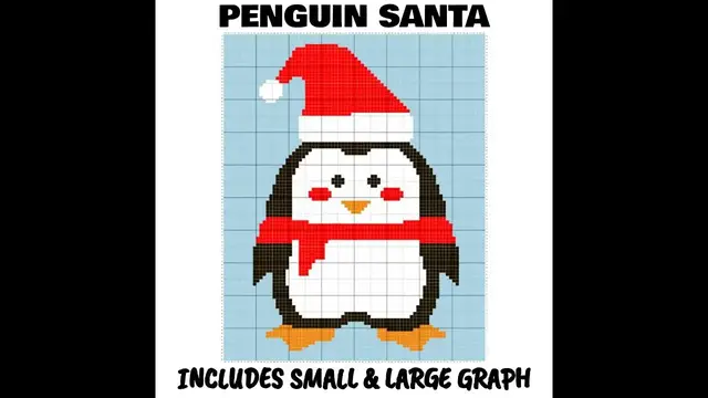 Video thumbnail for Penguin Santa C2C & Tapestry Crochet Pattern & Chart | Magic Yarn Pixels