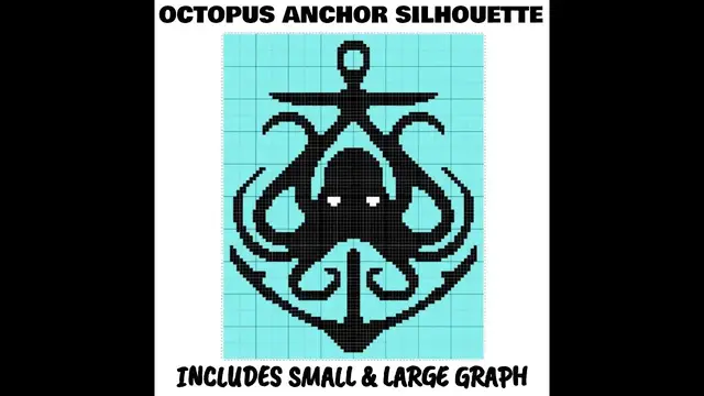 Video thumbnail for Octopus Anchor Silhouette C2C & Tapestry Crochet Pattern & Chart by Magic Yarn Pixels