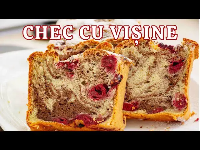 Video thumbnail for 🍒 CHEC cu VIȘINE proaspete sau congelate. Rețeta de pandișpan pufos cu cacao și fructe.