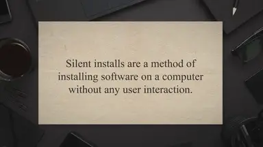'Video thumbnail for The Ultimate Guide to Silent Installs: Benefits, Preparation, Execution, Troubleshooting, and Best Practices for Beginners'