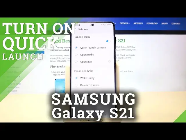 'Video thumbnail for How to Turn Off Quick Launch in Samsung Galaxy S21? Double Press Power Key'