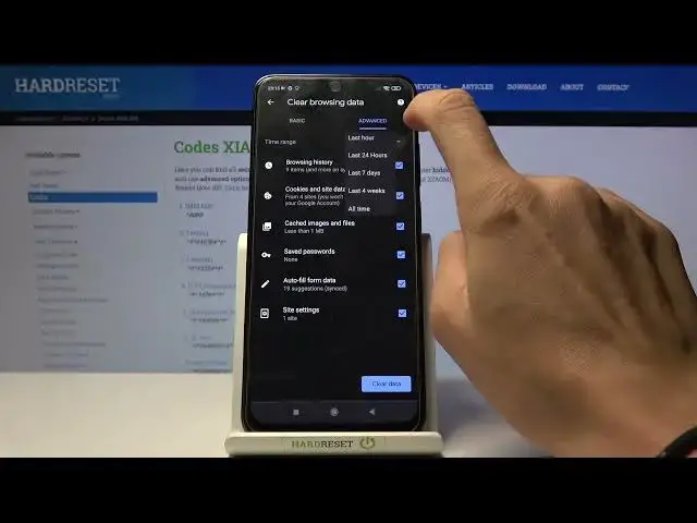 Video thumbnail for How to Clear Browsing Data on XIAOMI Redmi Note 10S - Reset Chrome History