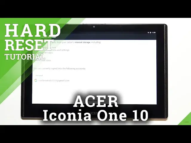 Video thumbnail for How to Factory Reset ACER Iconia One 10 using Settings Menu – Wipe Data / Erase Everything