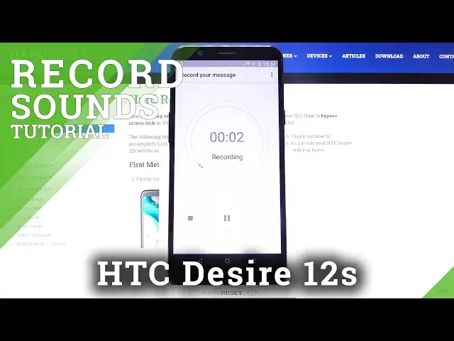 'Video thumbnail for How to Record Sounds on HTC Desire 12s – Use Voice Recorder'