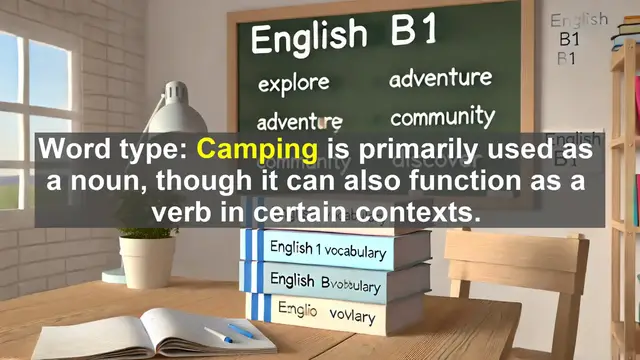 Video thumbnail for 2500 Must Know CEFR B1 Vocabulary - Camping: A Vocabulary Lesson on Outdoor Adventure