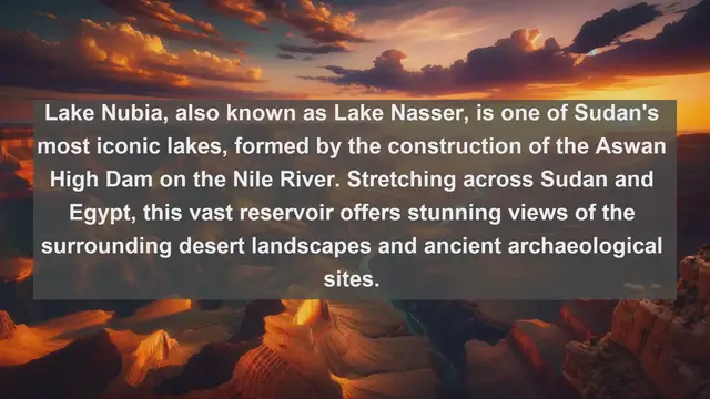 Video thumbnail for Unveiling Sudan's Natural Treasures: Top 10 Famous Lakes in Sudan