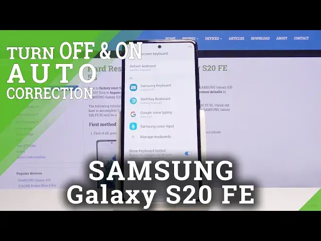 'Video thumbnail for How to Use Auto Correction in SAMSUNG Galaxy S20 FE 5G – Enable Auto Correction in SwiftKey'