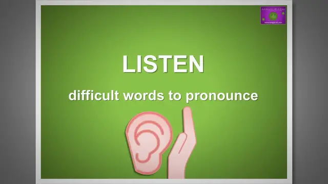 'Video thumbnail for Listen: Difficult words to pronounce'