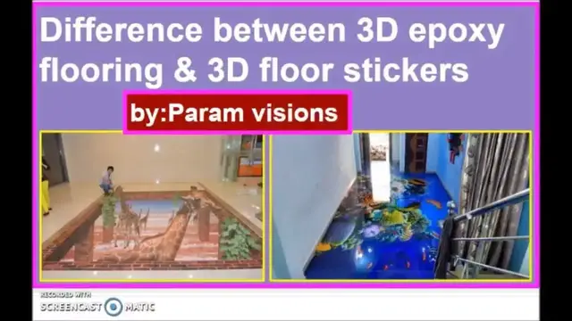 Video thumbnail for Difference between 3D epoxy flooring and 3D floor stickers /3D epoxy flooring & 3D floor stickers
