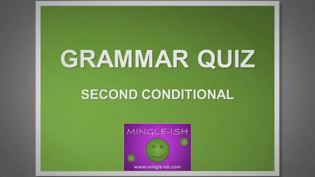Video thumbnail for Second conditional - Grammar quiz #1