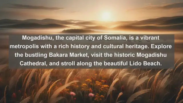 Video thumbnail for Unveiling Somalia: Top 10 Captivating Destinations in the Horn of Africa