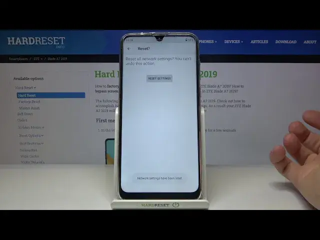 Video thumbnail for How to Reset Network Settings on ZTE Blade A7 2019 – Reset Wi-Fi and Bluetooth Settings
