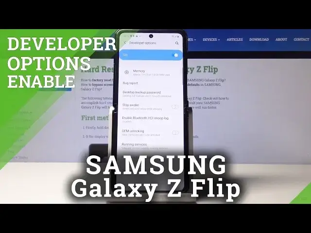 'Video thumbnail for How to Open Developer Options in Samsung Galaxy Z Flip'