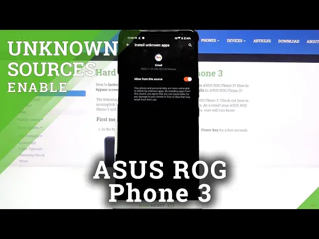 'Video thumbnail for How to Allow Unknown Sources in ASUS ROG Phone 3 – Allow Installation From External Sources'