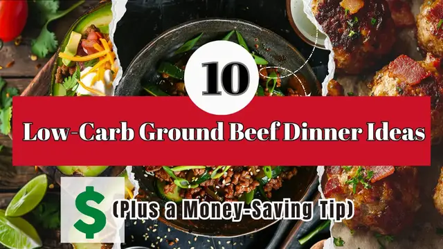 Video thumbnail for 10 Low-Carb Ground Beef Recipes + My Secret Tip to Save $4/lb