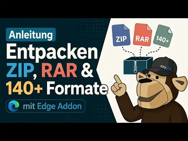 Video thumbnail for 📦 ZIP, RAR & über 140 Formate mit dem Edge-Add-on extrahieren | Kostenlos & lokal
