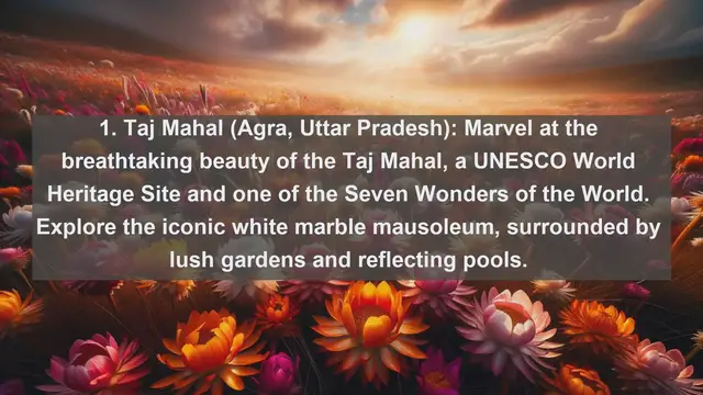 Video thumbnail for "Explore Incredible India: Top 10 Must-Visit Places in the Land of Diversity"