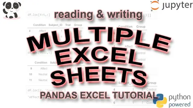 'Video thumbnail for How to Read and Write Multiple Sheets to Pandas Dataframe'