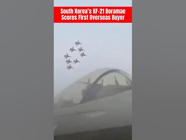 Video thumbnail for South Korea KF21 Fighter Export Deal Advances With Indonesia Transfer