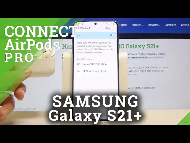 'Video thumbnail for How to Connect AirPods Pro to Samsung Galaxy S21+?'