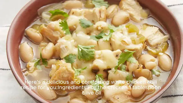 Video thumbnail for White chicken chili recipe