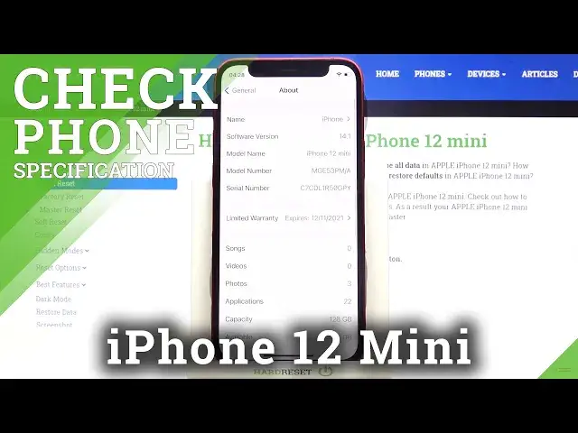 'Video thumbnail for How to Check Phone Specification on iPhone 12 mini – Verify Device Information'