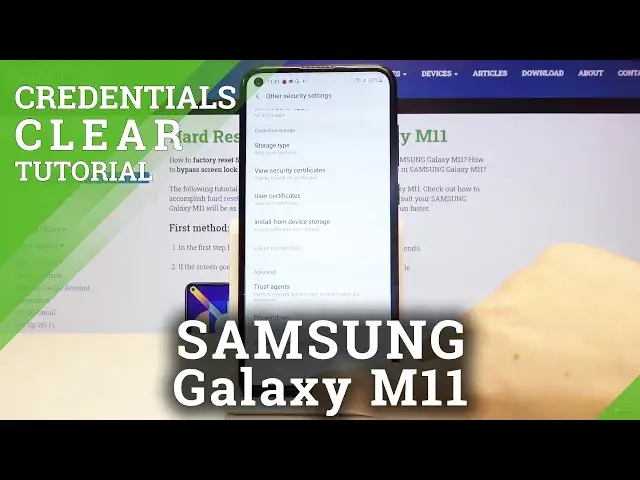 'Video thumbnail for How to Remove All Certificates in Samsung Galaxy M11 - Clear Credentials'