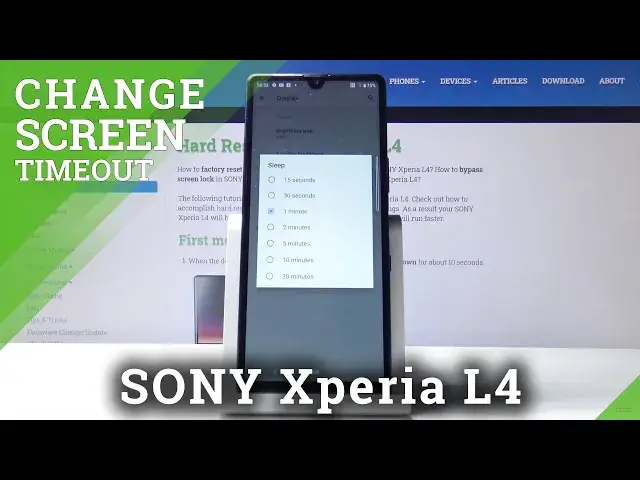 'Video thumbnail for How to Change Screen Timeout in SONY Xperia L4 – Blackout Time'