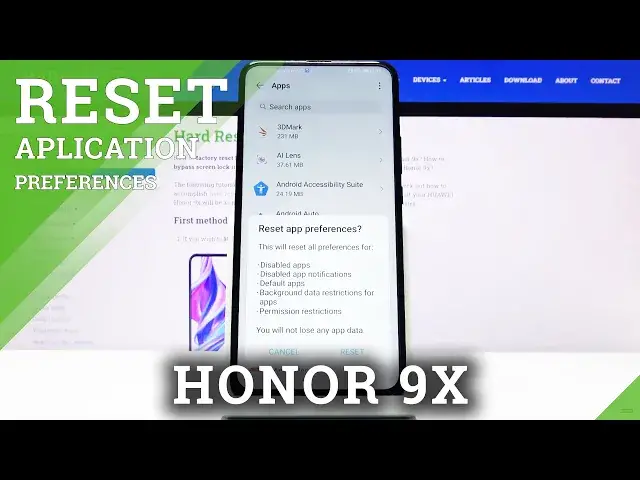 'Video thumbnail for How to Reset App Preferences on Honor 9x – Default App Settings'