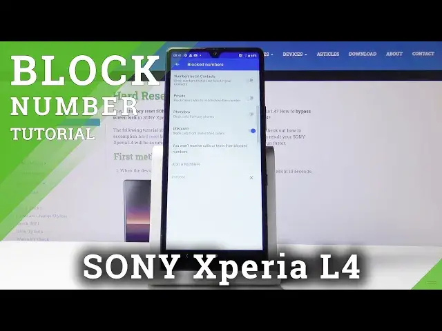 'Video thumbnail for How to Block Number in SONY Xperia L4 – Create Blacklist'