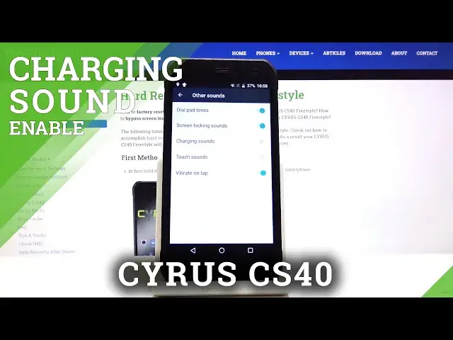 Video thumbnail for How to Enable Charging Sound on CYRUS CS40 FREESTYLE – Turn On Charging Sounds