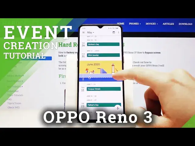 'Video thumbnail for How to Add an Event to Calendar in OPPO Reno 3 – Schedule Events'