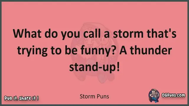 Video thumbnail for Storm - Jokes, Puns, Wordplays, and Laughter