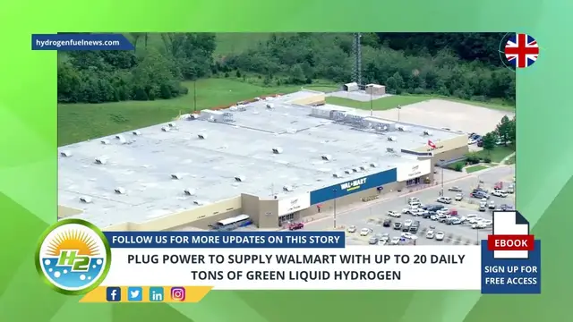 Video thumbnail for Plug Power to supply Walmart with up to 20 daily tons of green liquid hydrogen