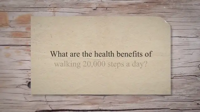 'Video thumbnail for Amazing Weight Loss Benefits Of Walking 20,000 Steps A Day'