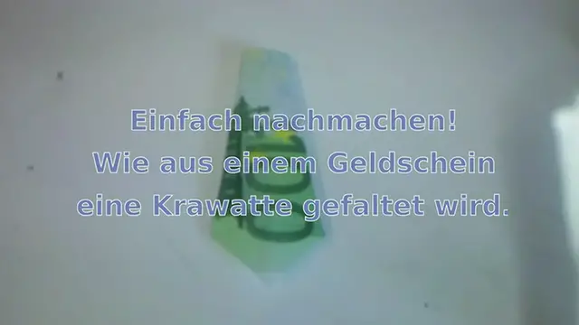 Video thumbnail for ? Krawatte aus Geldschein falten - ? Krawatte aus Geld falten: ? Krawatte aus Geld - Geldgeschenk